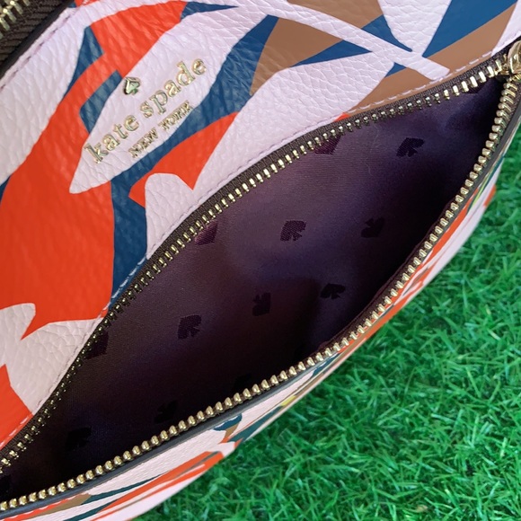 KATE SPADE TOP ZIP CROSSBODY Jackson Tropical toss - Picture 14 of 16